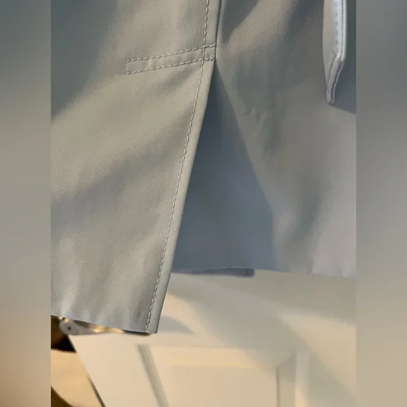 Lands' End Baby Blue Trench Coat with Belt - Picture 4 of 12